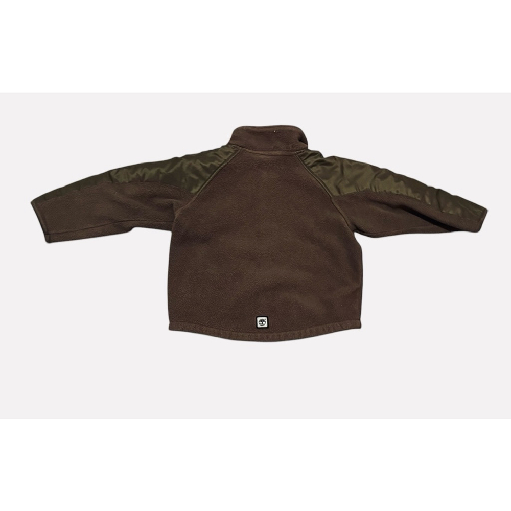 Timberland Toddler Boys Brown Fleece Zip Up Jacket W/ Pockets Size 2T​​​​ - Picture 4 of 11